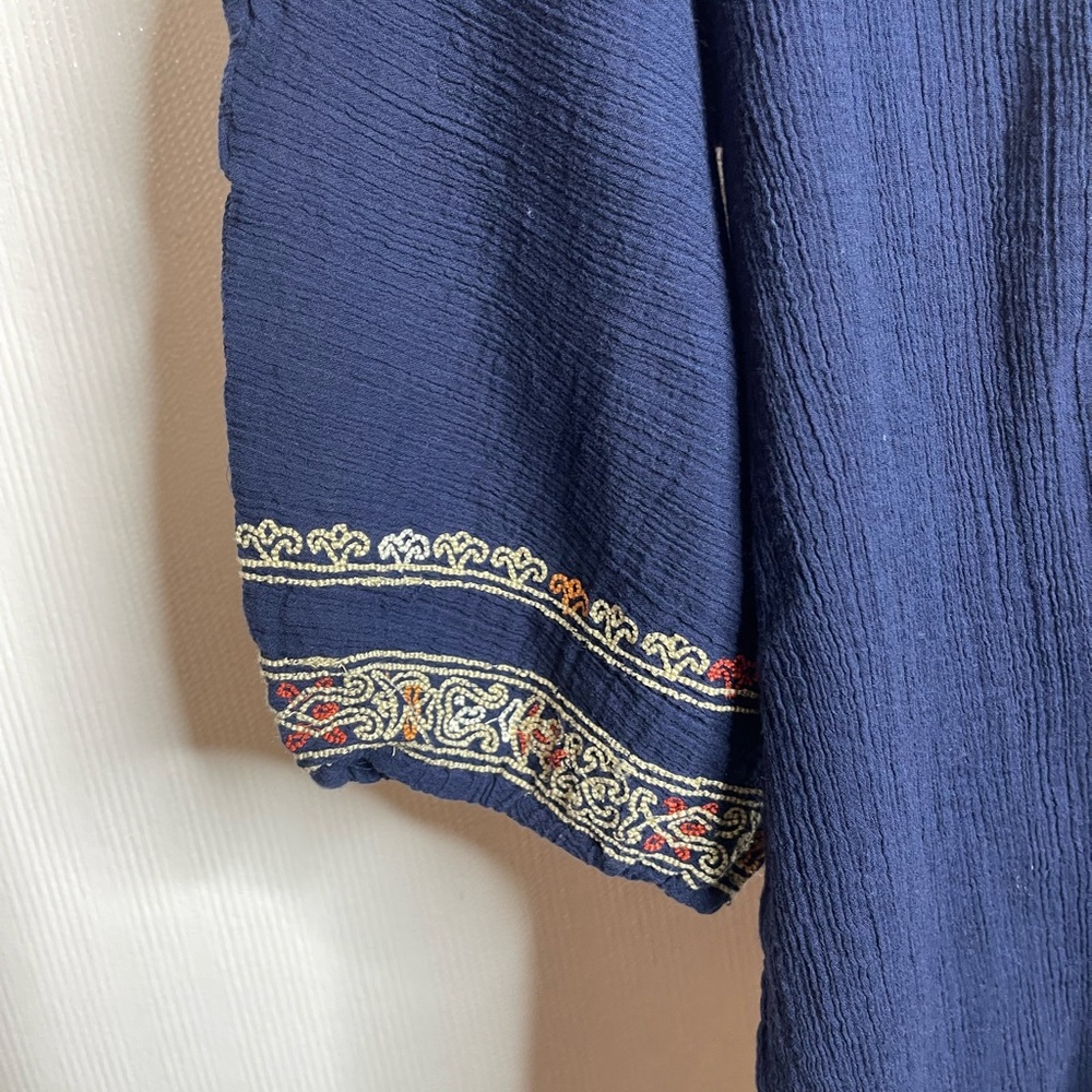 Joie a La Plage Embroidered Bahamas Tunic Cover Up. Size M - Picture 6 of 15